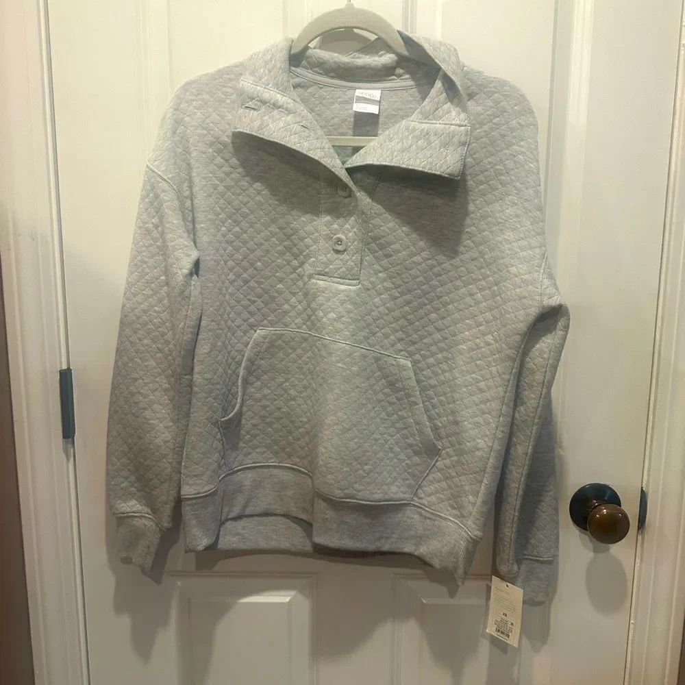 Stars Above XS gray sweatshirt